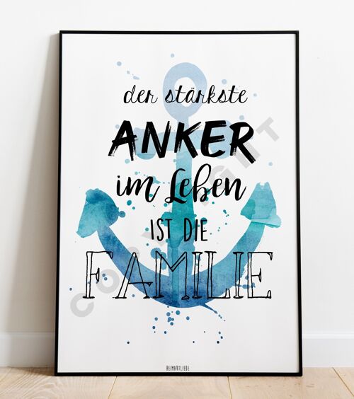 PRINT - DER STÄRKSTE ANKER IM LEBEN