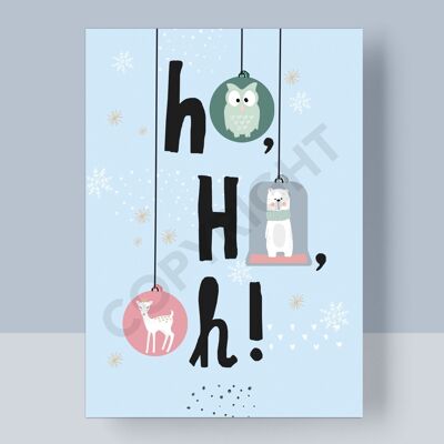 POSTAL DE NAVIDAD - ¡HO HO OH!