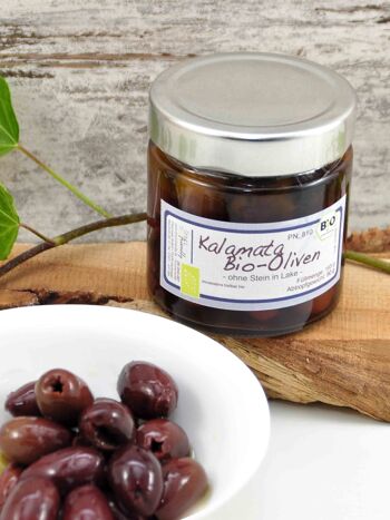 Olives noires sans noyau en saumure - Grèce Kalamata 4