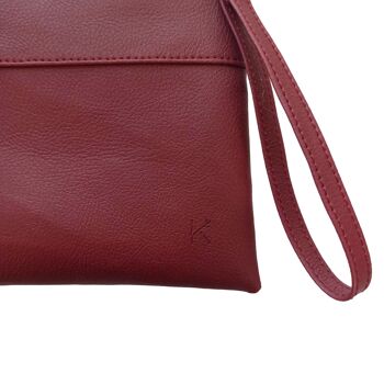 Pochette en cuir de pomme vegan Louise 7