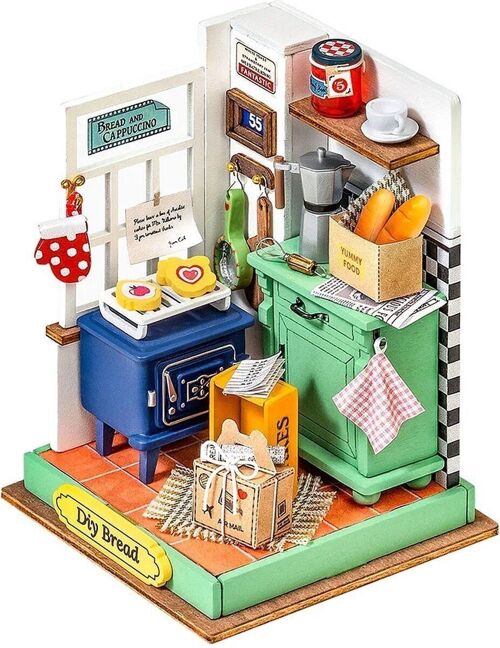 DIY House Afternoon Baking Time, Robotime, DS029, 7x7x9.5cm