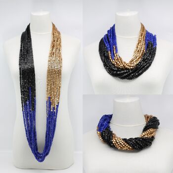 NEXT Colliers Pashmina - Trio -Or Nouveau/Bleu Cobalt/Noir 1