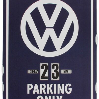VW T1 Combi Ewiger Kalender – Nur VW-Parkplätze