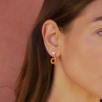 Maddy stud earrings - enamel and cut crystal