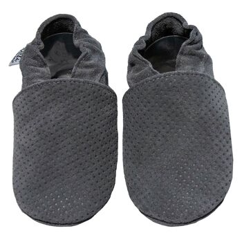 Chaussures enfants gaufrées gris 1