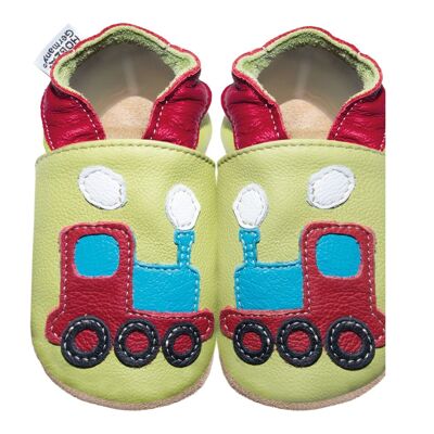 Scarpe per bambini locomotiva verde