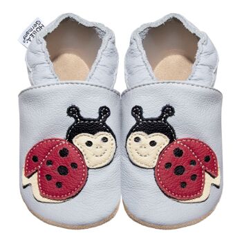 Chaussures enfant coccinelle gris 2