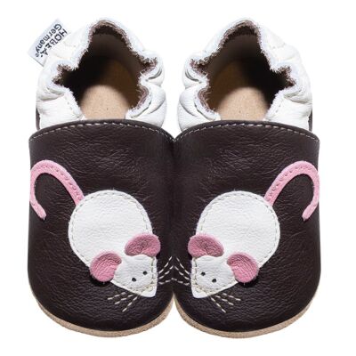 Scarpe per bambini topo marrone scuro