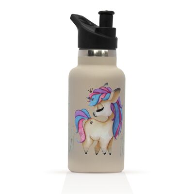 Botella térmica de unicornio para niños.