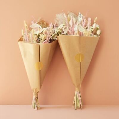Fleurs séchées - Field Bouquet Exclusive - Blush - Cadeau de graduation