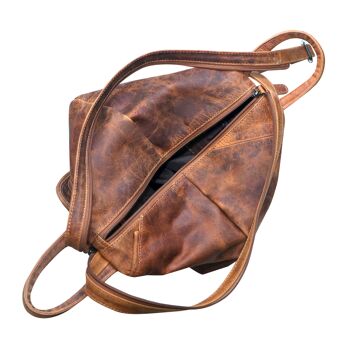Sac à dos May sac à dos de ville pour femme sac à bandoulière en cuir Vintage 4
