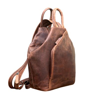 Sac à dos May sac à dos de ville pour femme sac à bandoulière en cuir Vintage 12