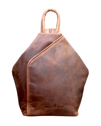 Sac à dos May sac à dos de ville pour femme sac à bandoulière en cuir Vintage 32