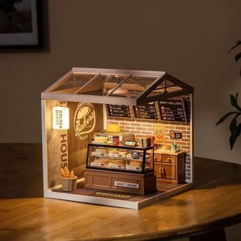 DIY House Super Store Boulangerie de blé doré, Robotime, DW005, 16.3×16.3×15.2 cm 3