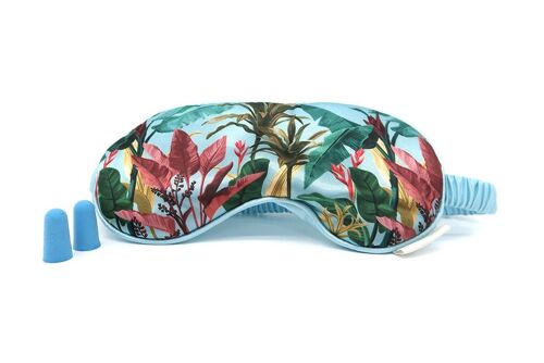 Botanical Palm Blue Eye Mask & Ear Plug Set