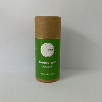 Festes Deodorant mit Baumwollblütenmotiv