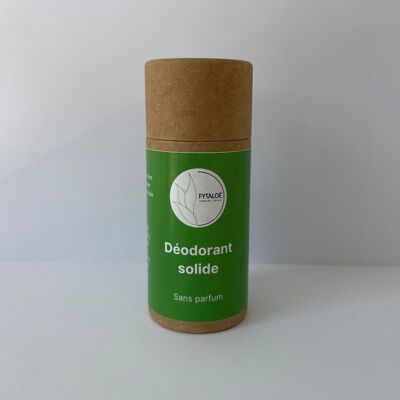 Fragrance-free solid deodorant