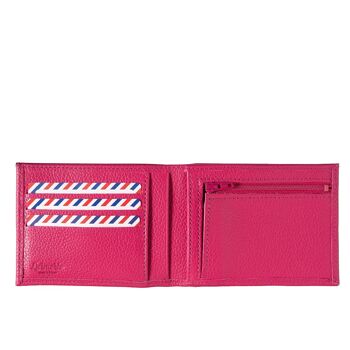 Portefeuille Italien Arthur cuir Grainé Vie en rose 3