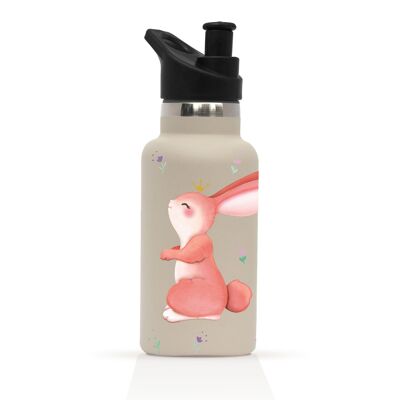 Floral Rabbit insulated bottle for children