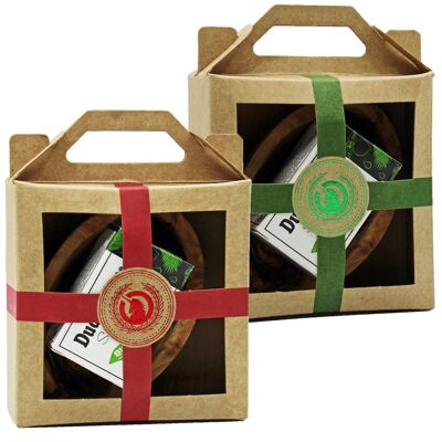 Set regalo mini - Dudu Osun® CLASSIC e ciotola in legno d'ulivo