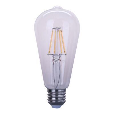 Lampadina LED ST64 trasparente da 6 watt - 680 Lumen