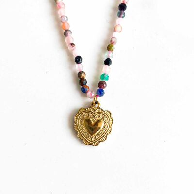 Stone Heart Necklace