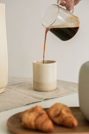 Crème de tasse en céramique - Fait main - Cappuccino & Café & Thé 1
