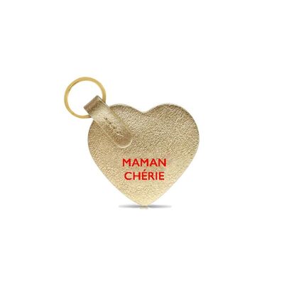 DEAR MOM HEART KEY RING