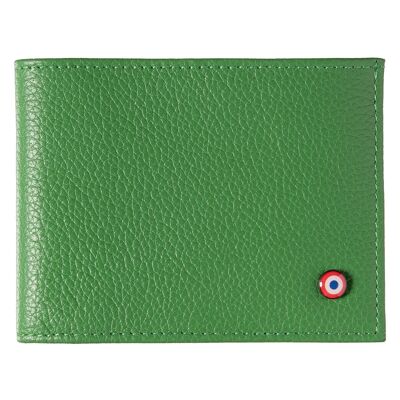 Arthur Italian Wallet Grained Leather Meadow green
