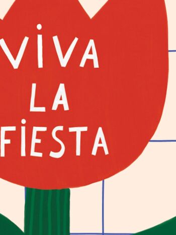 Affiche illustrée Viva la fiesta - format 30x40cm 2