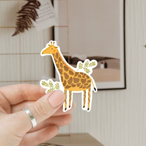 Sticker Giraffe Vinyl Aufkleber - Safari Tiere Kiss Cut