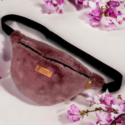 Bum bag, purple “Fur”