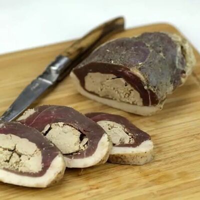 Petto d'anatra essiccato ripieno di foie gras – 400 g (Spedire solo nella Francia metropolitana)