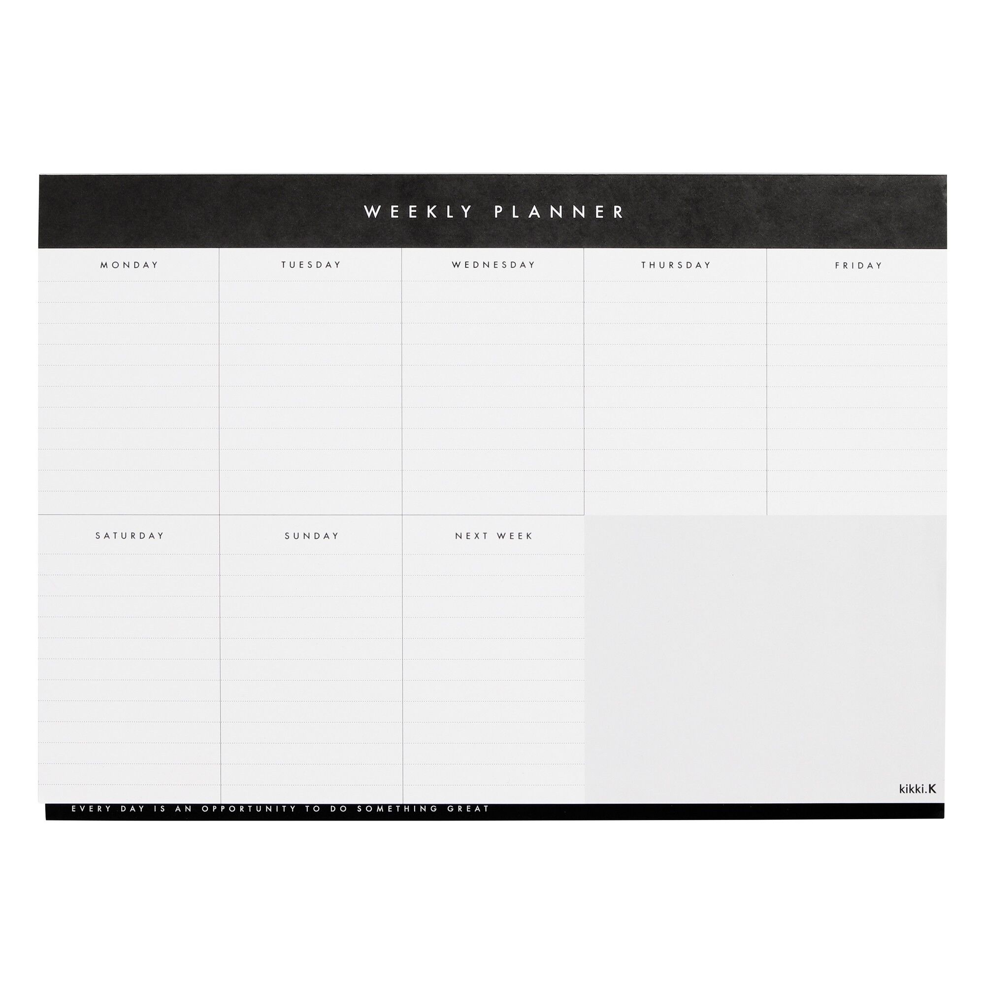 AGENDA SETTIMANALE A4 BIANCO: ESSENTIALS