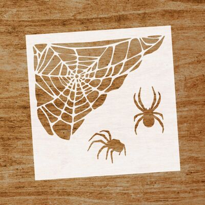 Stencil Spiders