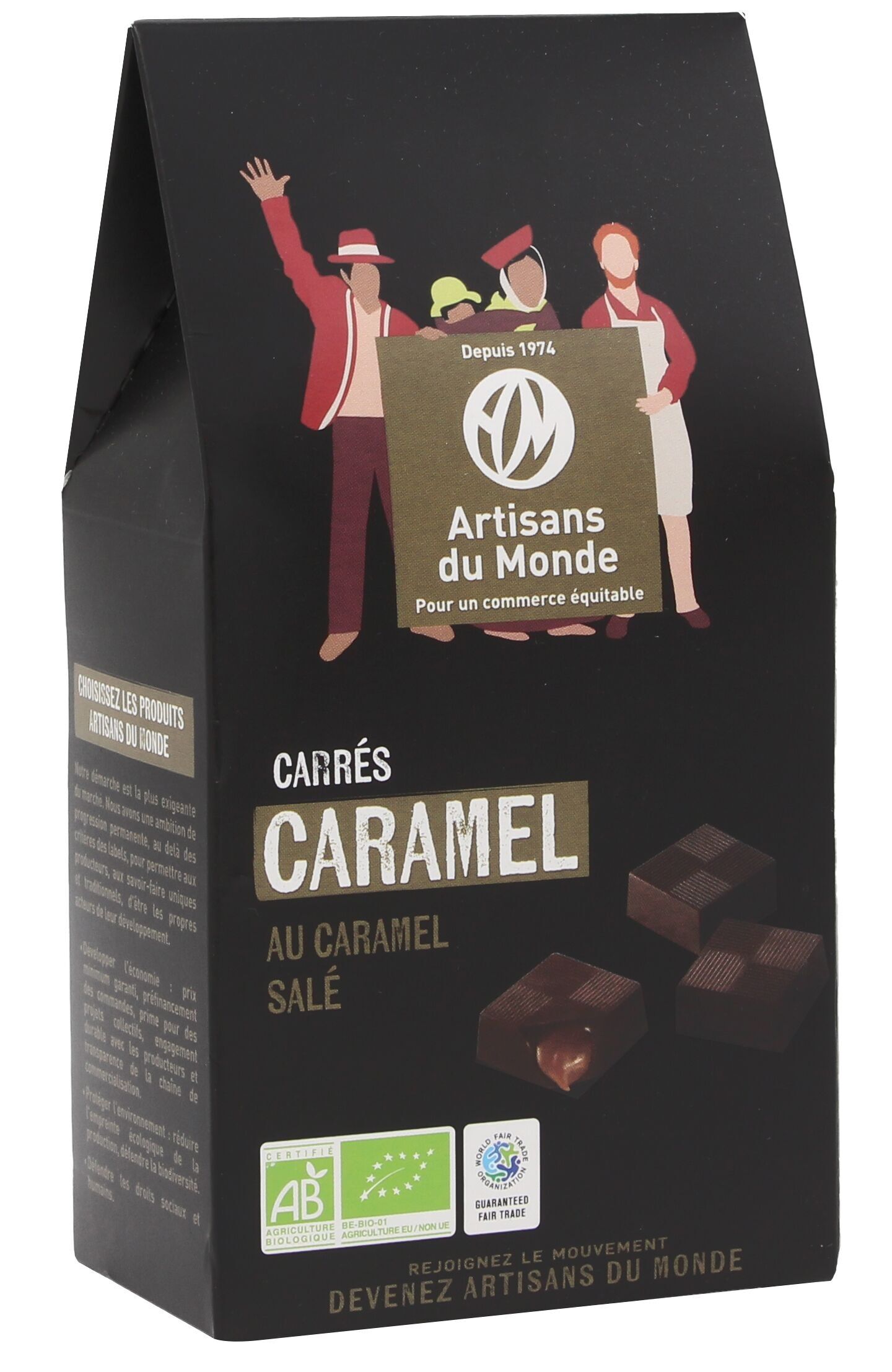 Quadretti di Caramello Salato Bio 100g