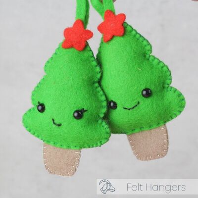 DIY Felt Kit - Christmas Tree Hangers