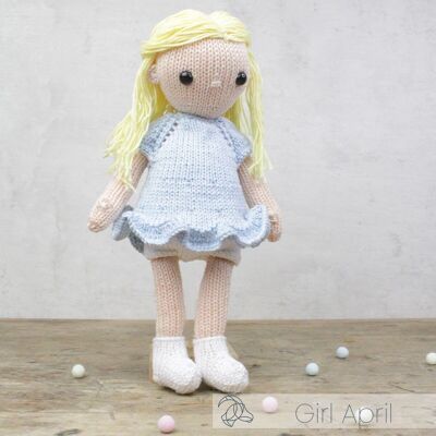 DIY Knitting Kit - April Girl