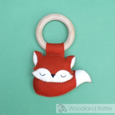 DIY Felt Kit - Woodland Animals Rattle