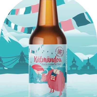 Bière blanche à la baie de timut "Katmandou" 5% 33CL