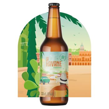 Bière Ephémère Ambrée Fumée "La Havane" 33cl 5% 1