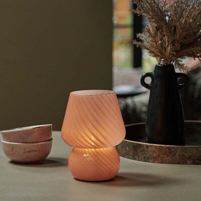 Carie Akku-LED-Lampe – Koralle – Abigail Ahern