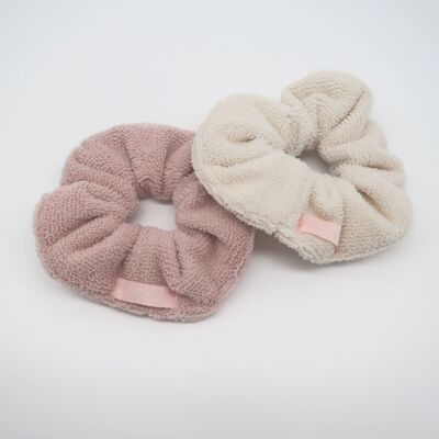 Handtuch-Scrunchie Pink & Nude