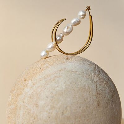 Maxi Bloom hoop earrings
