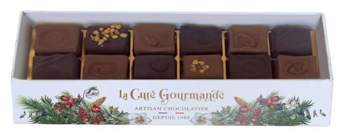 ETUI ASSORTIMENT DE 12 CHOCOLATS PRALINES