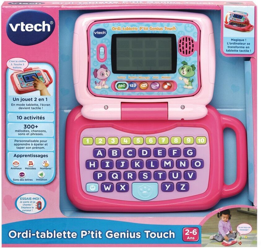 VTECH - Ordi Tablette P'tit Genius Mauve