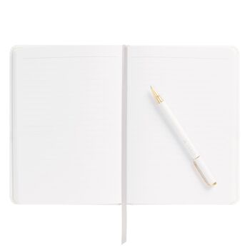 A5 BONDED LEATHER JOURNAL WHITE: ESSENTIALS 2 2