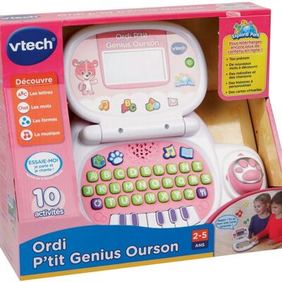 Computer P'tit Genius Orsetto di peluche rosa