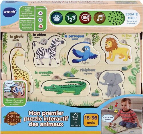 VTECH - Mon Premier Puzzle Intéractif Animaux