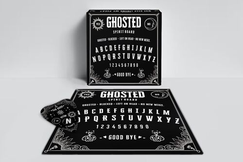 Ghosted Spirit Board with Planchette I Ouija Board I Christmas Gift I Hen Party I Girls Night In I Halloween I Novelty Game